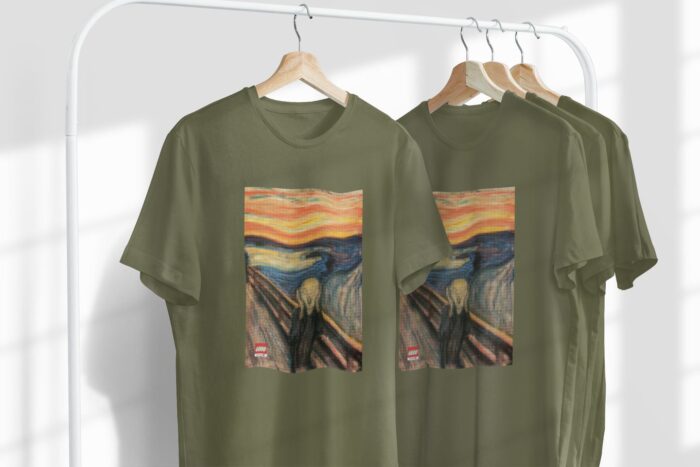 Organic unisex majica Scream - Image 3