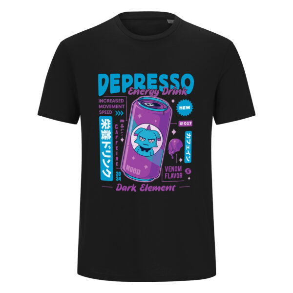 Majica od organskog pamuka - Depresso Energy Drink - Image 2