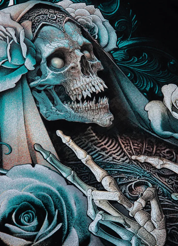 Santa Muerte 24 crna majica - Image 4