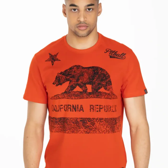 Majica Pitbull West Coast CALIFORNIA ORANGE RED