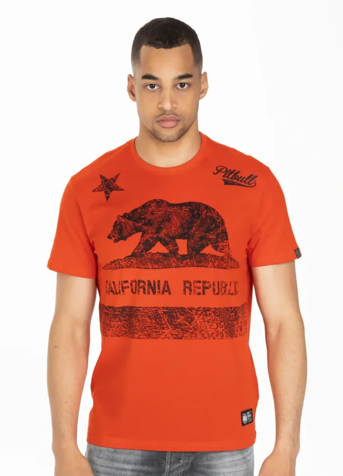 Majica Pitbull West Coast CALIFORNIA ORANGE RED