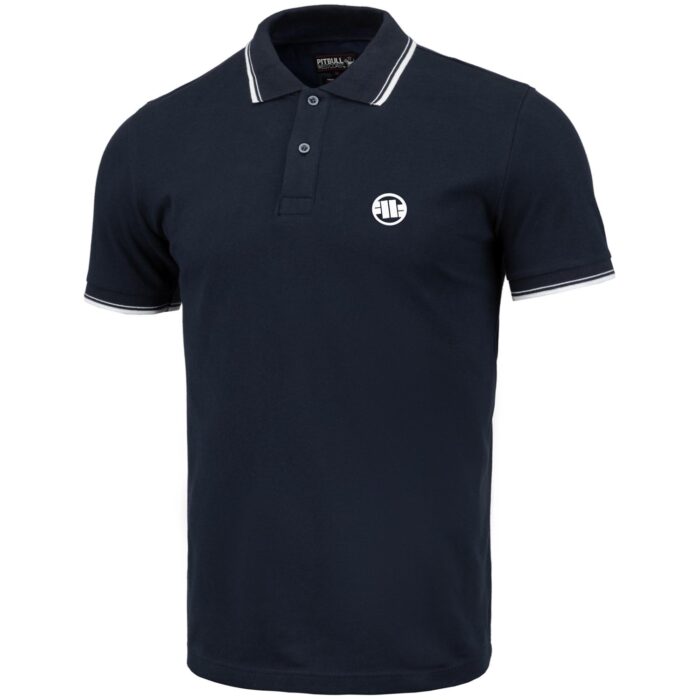 Polo majica Regular Spandex stripes tamno plava