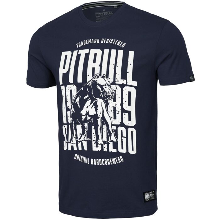 Pit Bull West Coast majica, San Diego Dog plava