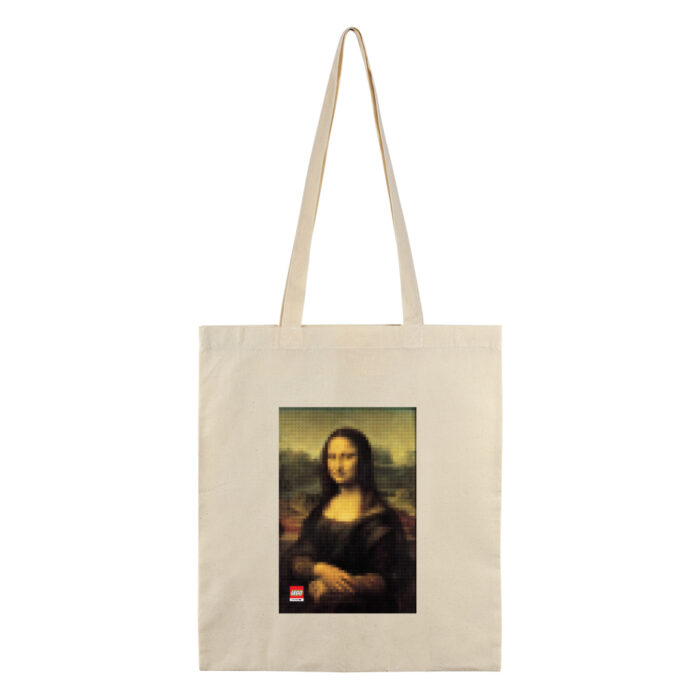 Ekološka torba sa DTG štampom, 38x42cm, Mona Lisa dizajn