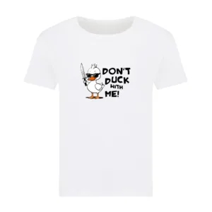 Ženska majica od organskog pamuka – Don’t Duck With Me, bela