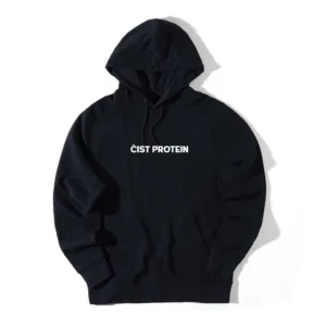 Duks sa kapuljačom Čist protein, crni