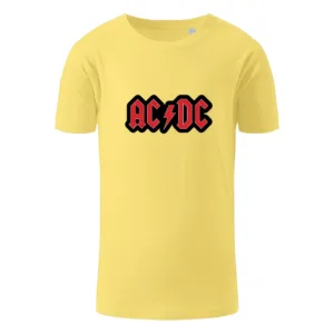 ACDC dečija majica od organskog pamuka, žuta